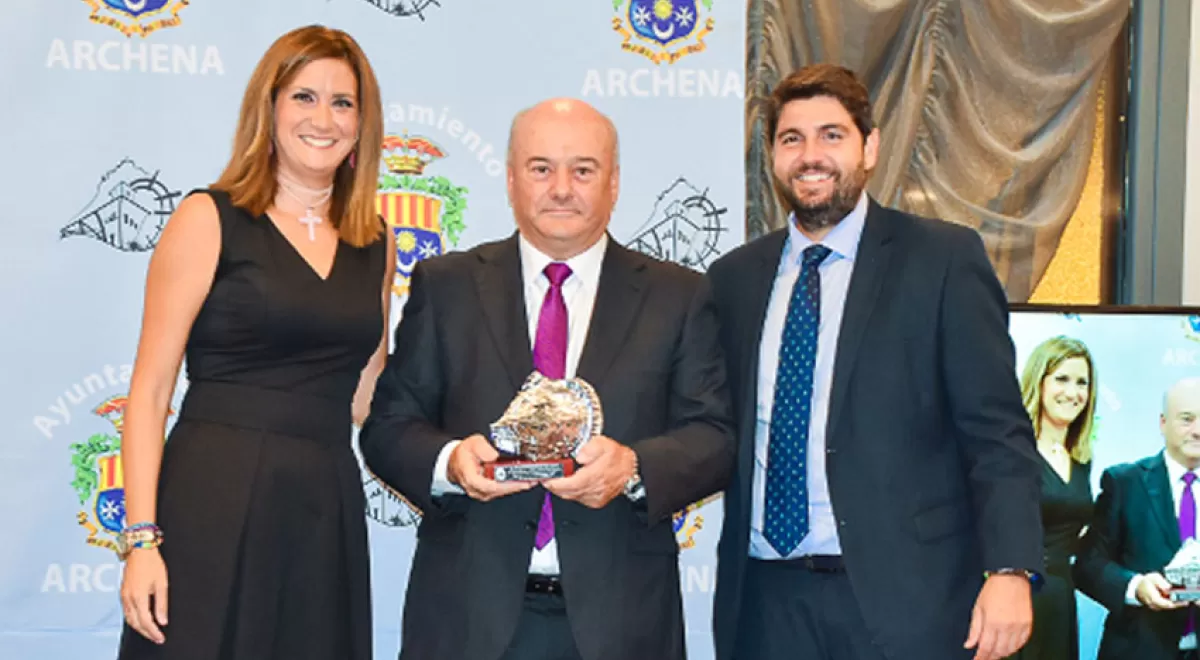 ACCIONA Agua recibe el Premio como \"Empresa más Colaboradora\" por empresarios de Archena en Murcia
