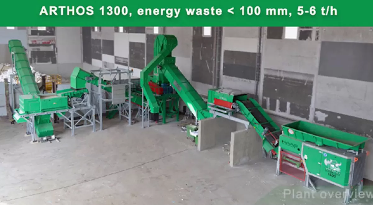 Planta de reciclaje HAAS para residuos energéticos