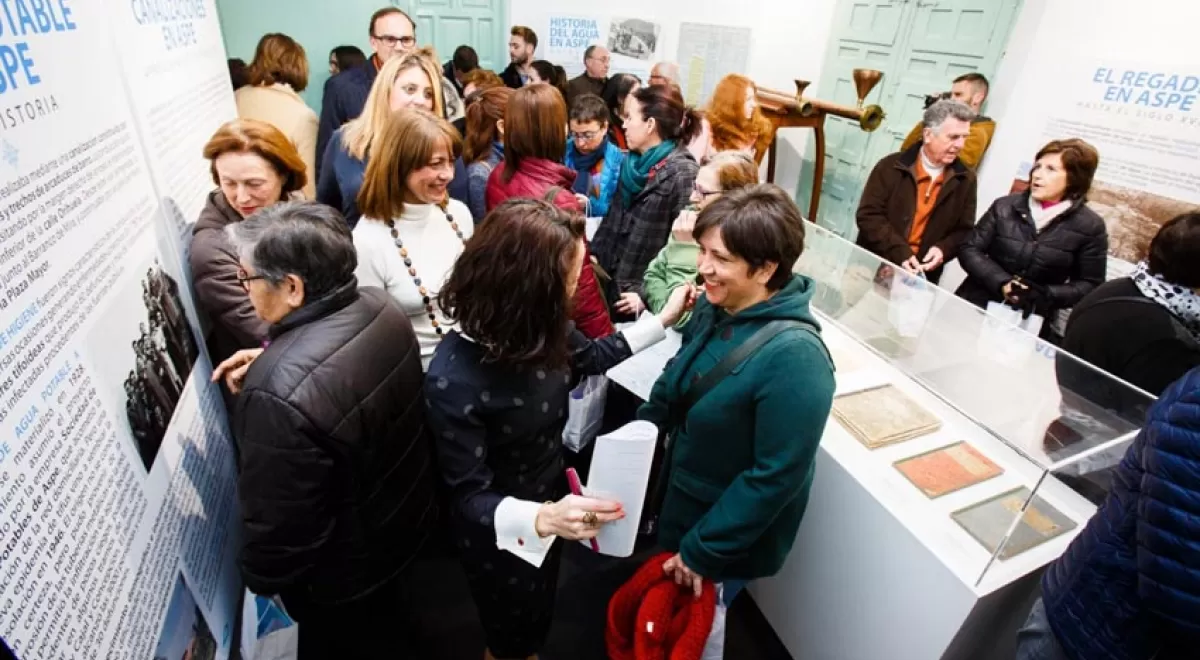 La exposición \"ASPE, HECHOS DE AGUA\" recibe hasta el momento más de 1.500 visitas