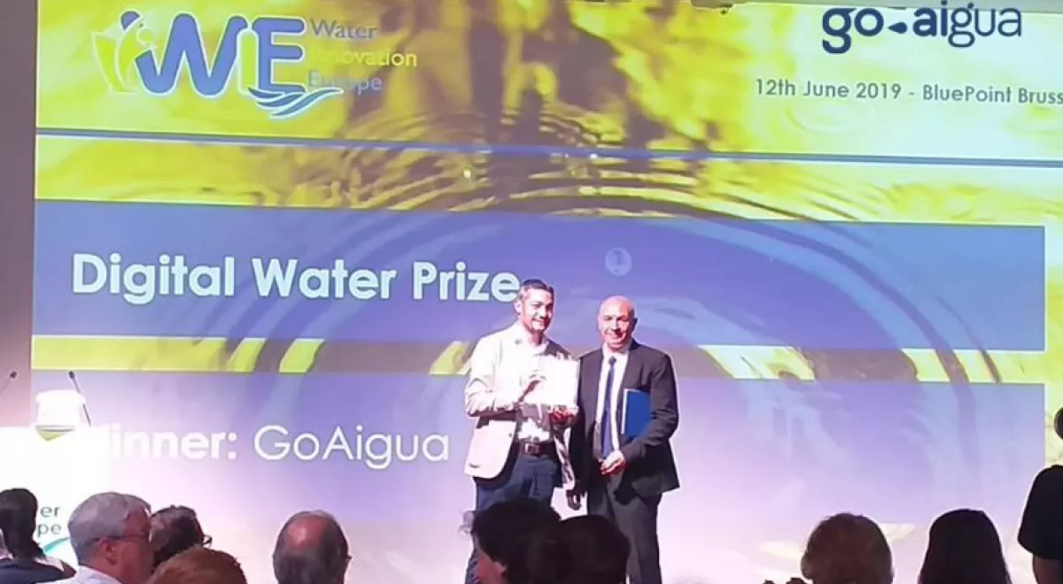 GoAigua se alza con el premio Digital Water Prize 2019 de Water Europe