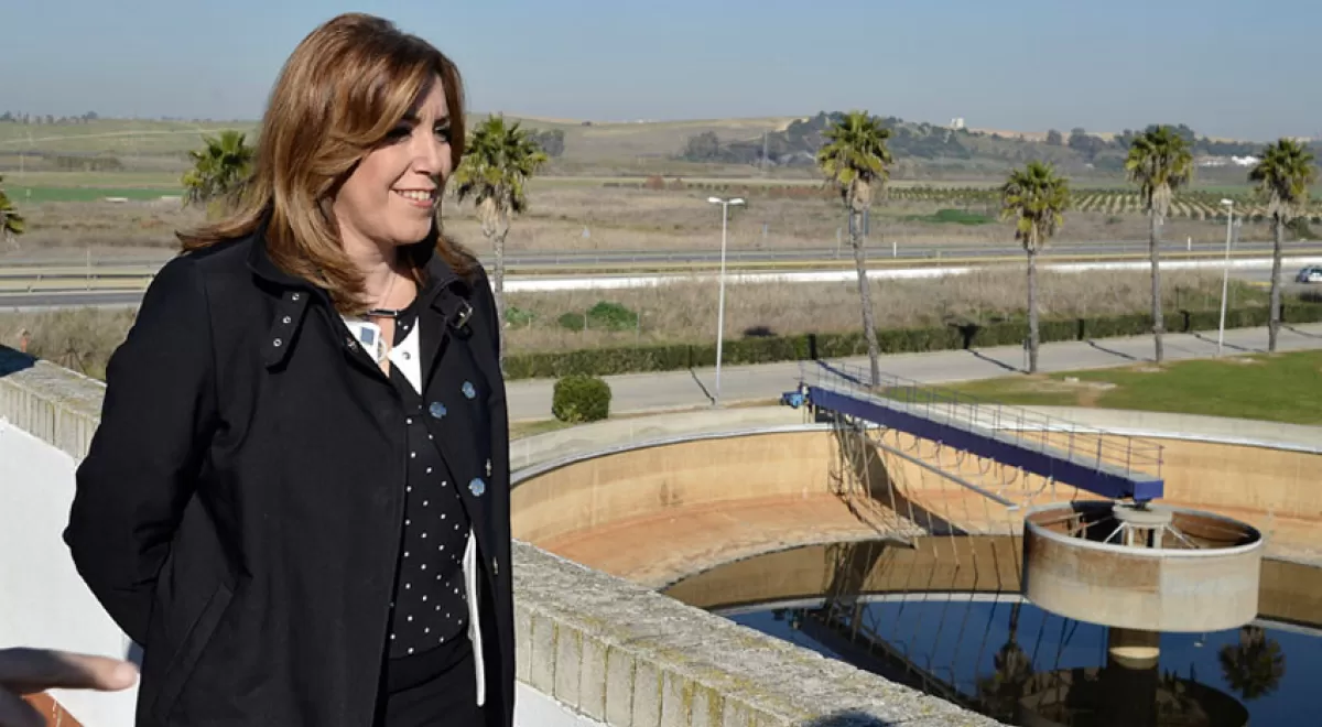 Susana Díaz: \"El canon del agua ha permitido grandes inversiones para dar servicios de calidad\"