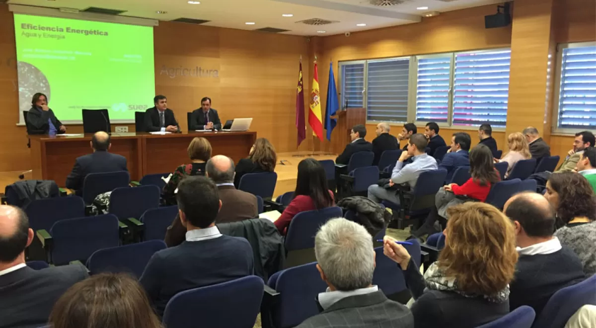 Murcia acoge un jornada sobre eficiencia energética en el ciclo urbano y regadío