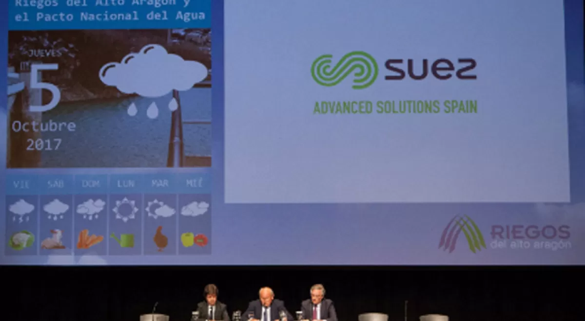 SUEZ participa en la 19ª Jornada Informativa de Riegos del Alto Aragón y el Pacto Nacional del Agua