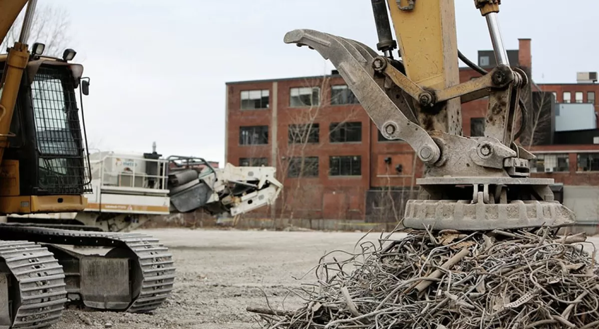 Lenta recuperación de la actividad de las plantas gestoras de residuos de construcción y demolición