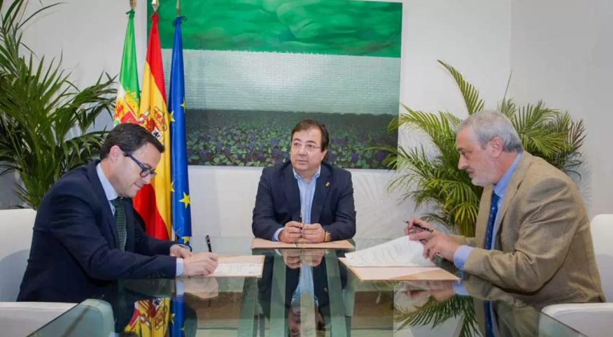 La Junta de Extremadura y las diputaciones provinciales formalizan su compromiso por la plena depuración de las aguas residuales