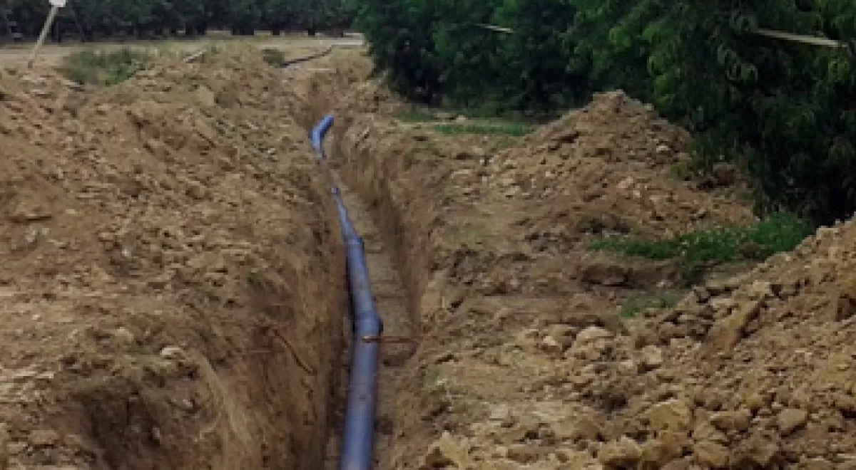 Comienza a funcionar el nuevo ramal que suministra agua al municipio de Benavent de Segria en Lleida
