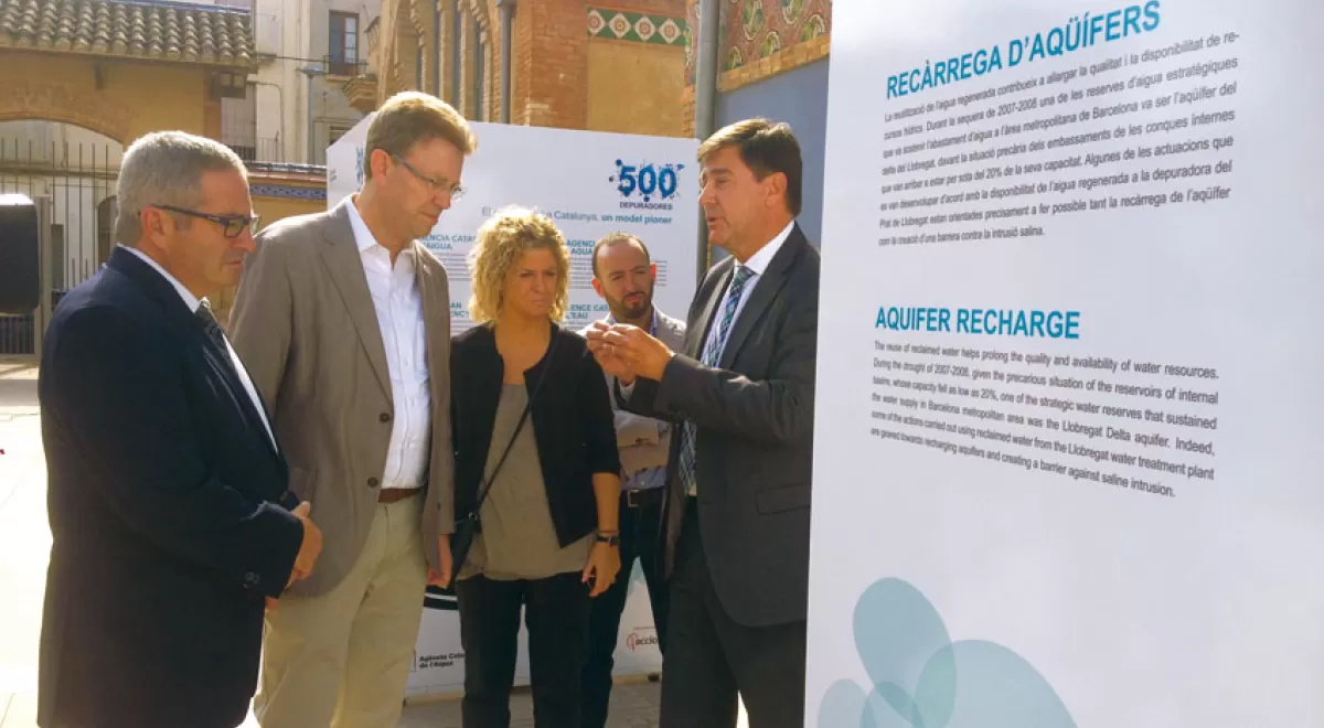 La exposición \"500 depuradoras: el saneamiento en Cataluña, un modelo pionero\", en Tierras del Ebro