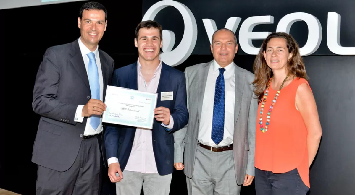 Un proyecto español se lleva el premio del público en los \"Premios Solidaridad Estudiantil\" de la Fundación Veolia