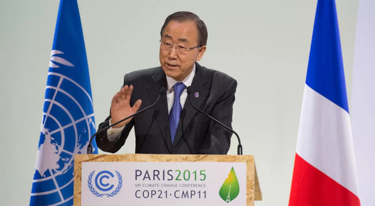 Ban Ki-moon se muestra optimista en alcanzar finalmente un acuerdo ambicioso en París