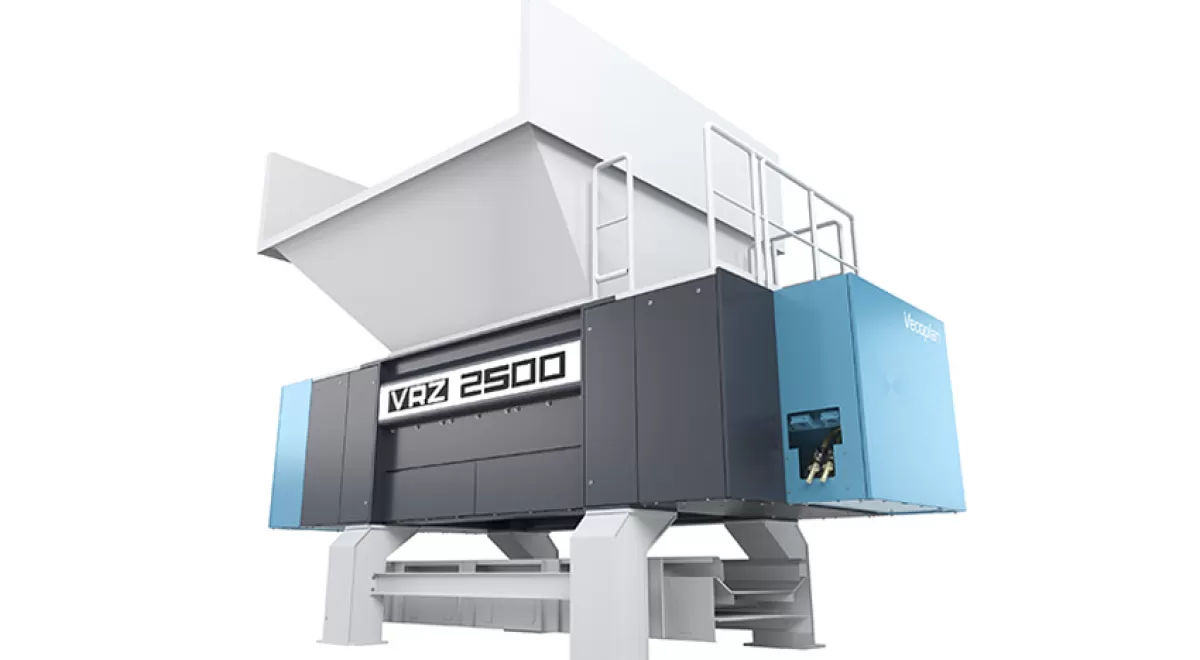 Vecoplan presenta su nueva trituradora VRZ para reciclaje y procesamiento de residuos de madera