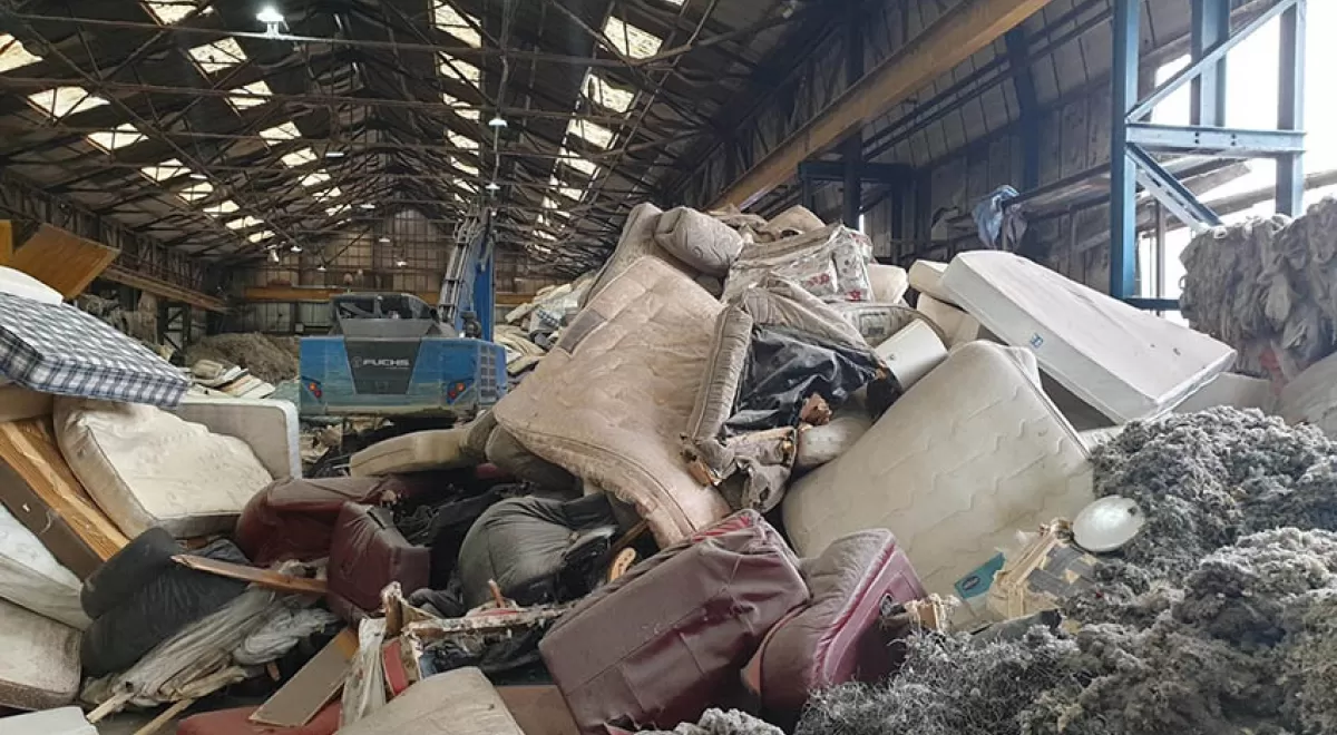 Textek apuesta por las trituradoras UNTHA XR para reciclar un millón de colchones al año