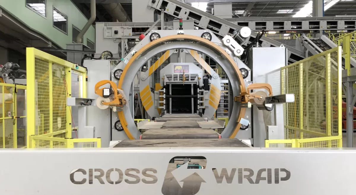 Embaladoras Cross Wrap: la solución segura para la gestión de residuos en plantas de reciclaje