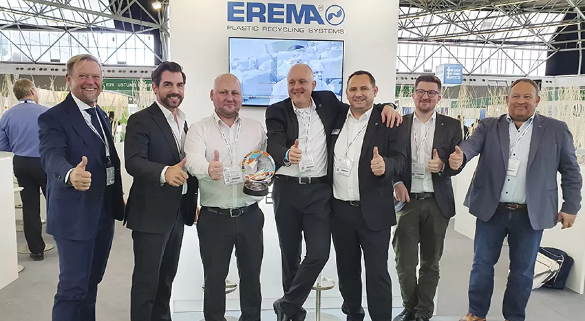 EREMA, premiada como mejor innovación en maquinaria de reciclaje del año
