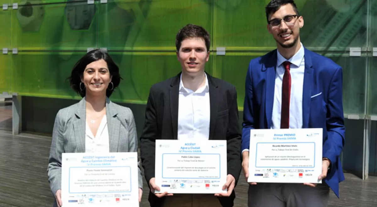 El IIAMA premia los mejores Trabajos Académicos en Ingeniería del Agua
