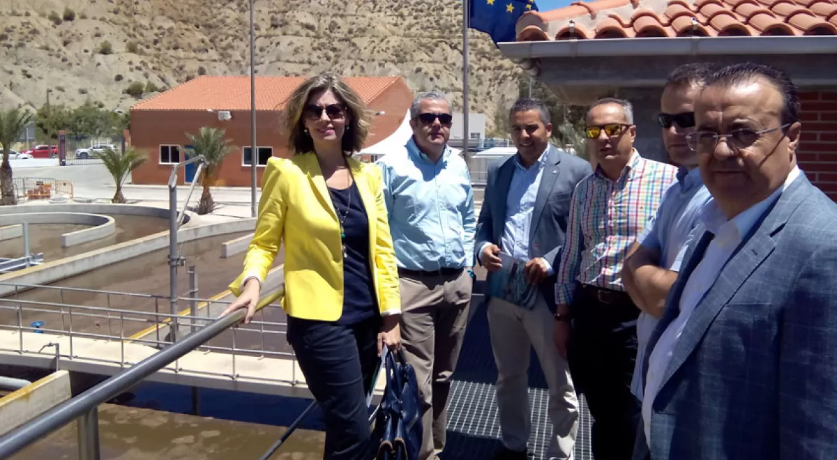 El Ayuntamiento de Blanca y Diputados Regionales visitan las obras del proyecto LIFE RAMSES