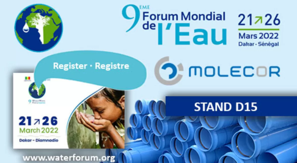 Molecor estará presente en el World Water Forum de Dakar