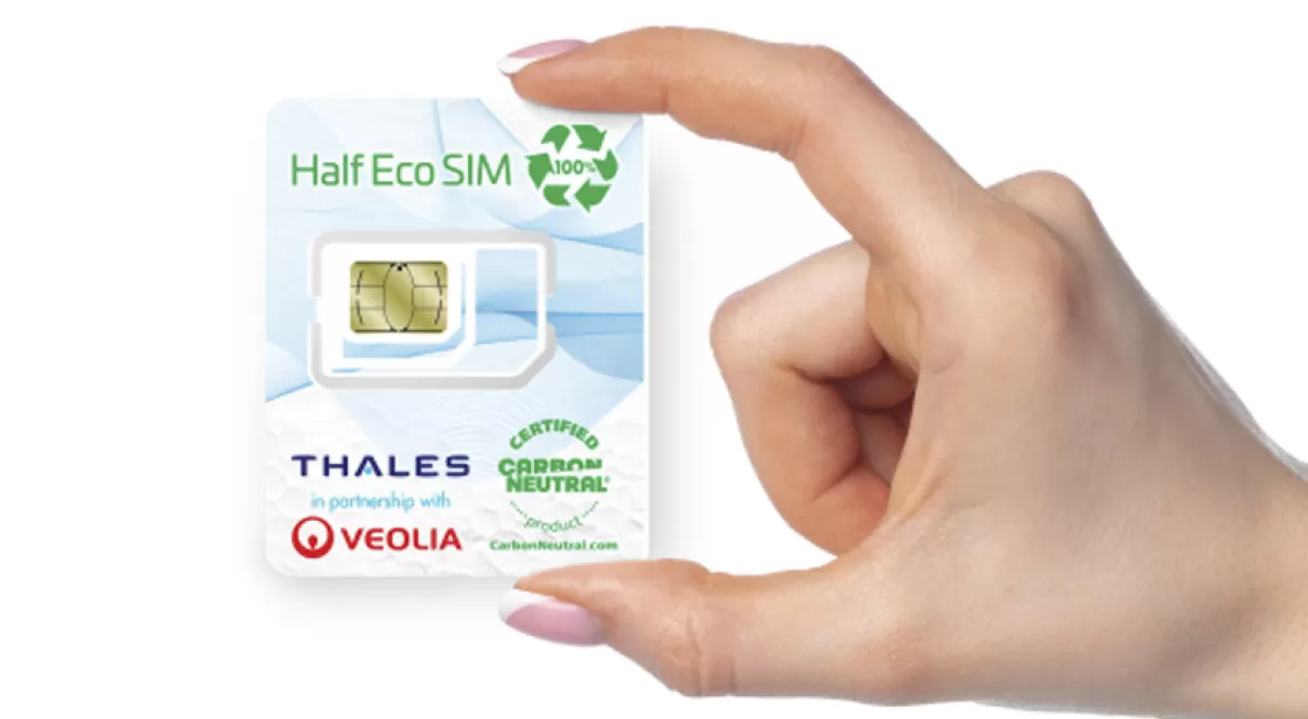 Thales y Veolia se alían para crear la primera tarjeta SIM fabricada con plástico reciclado