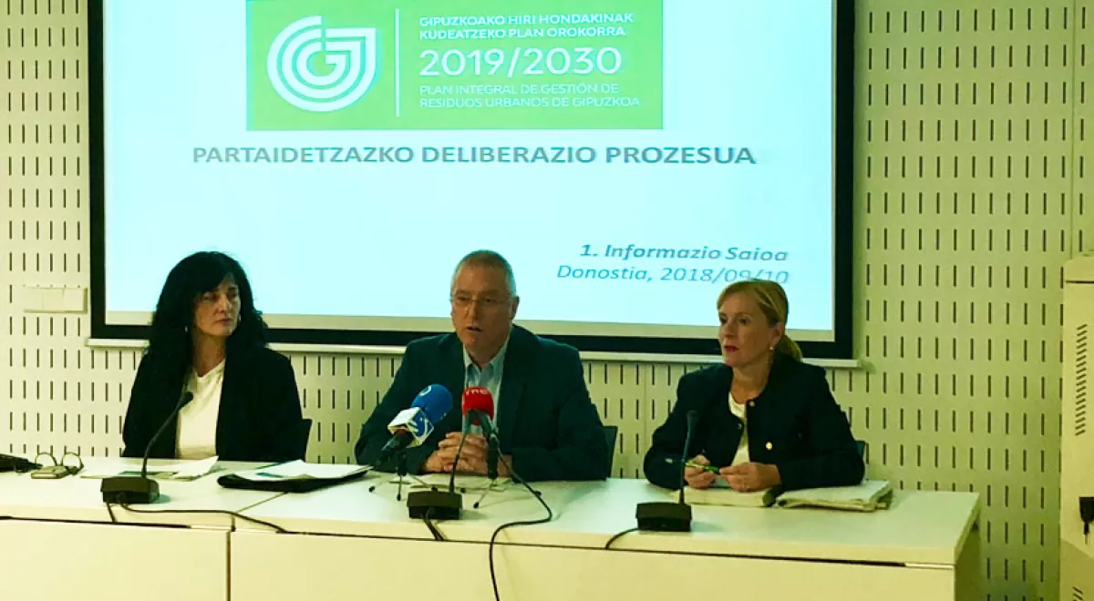 Arranca el proceso de participación del nuevo Plan de Residuos de Gipuzkoa 2019-2030