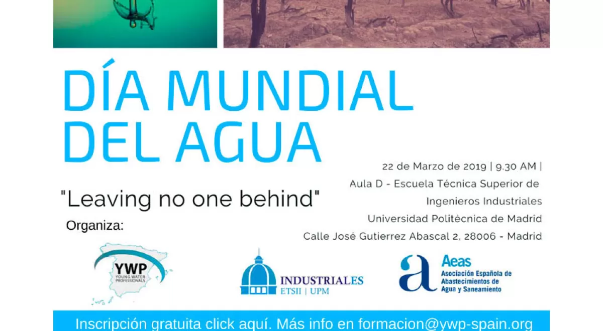 Young Water Professionals Spain organiza una jornada el 22 de marzo por el Día Mundial del Agua