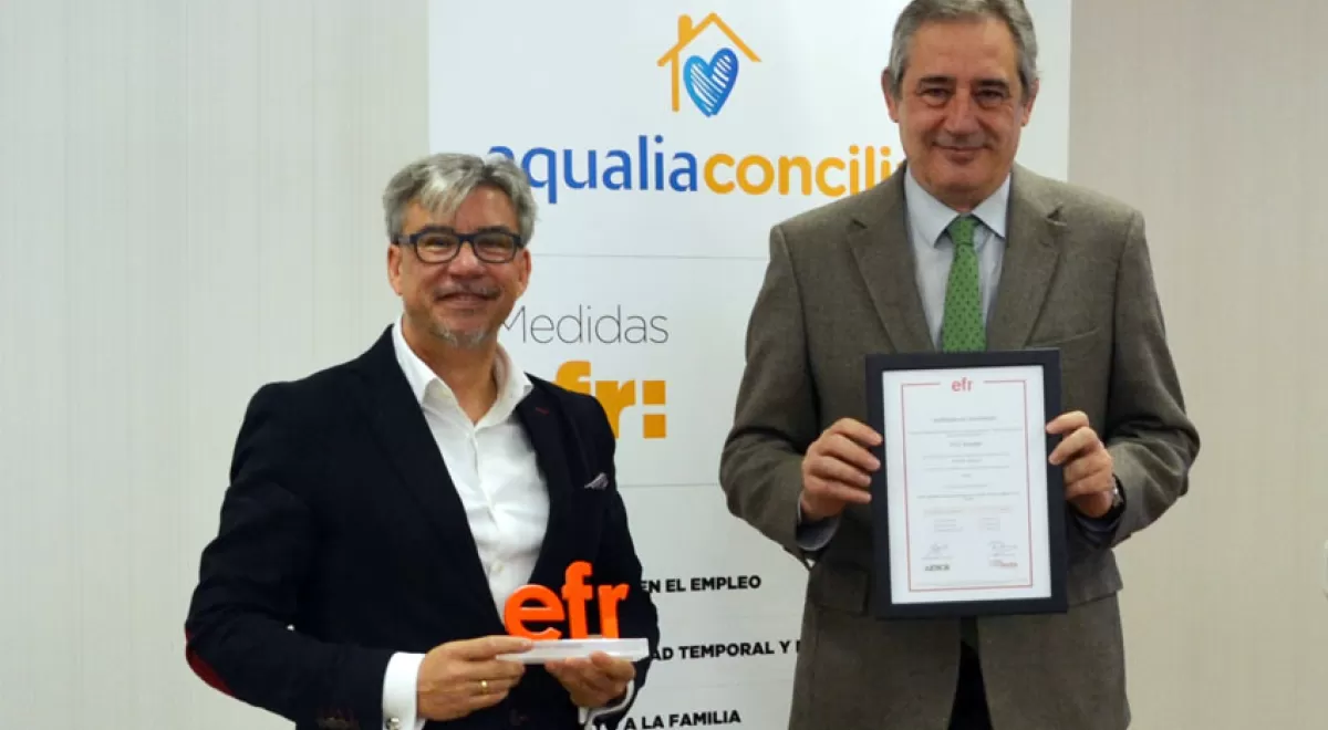 Aqualia se convierte en el primer operador nacional de agua en certificar la Conciliación con el sello efr