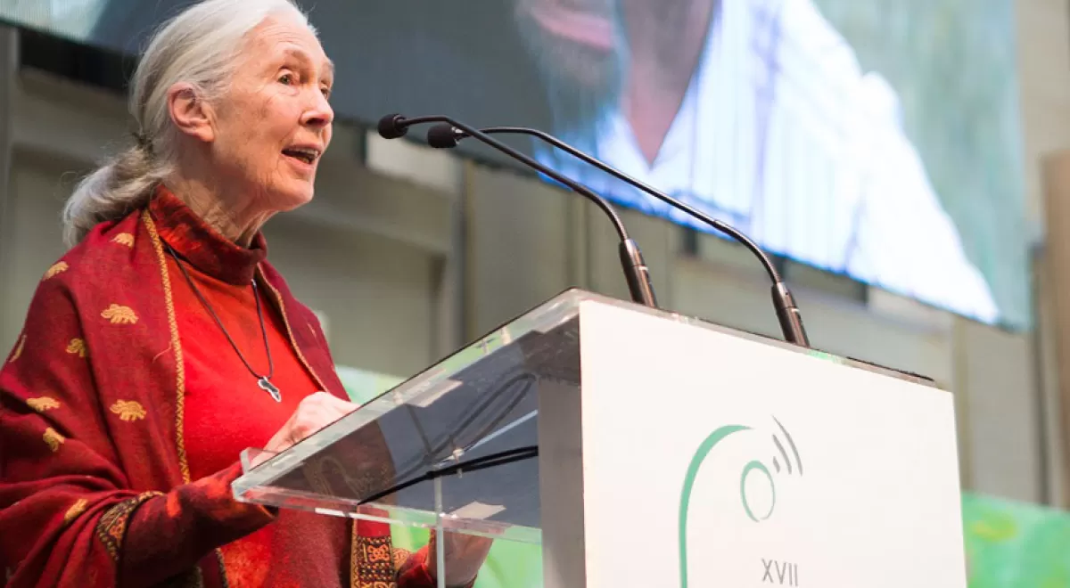 Ecovidrio distingue a Jane Goodall como \'Personalidad Ambiental del Año 2016\' en la XVII de sus Premios Periodísticos