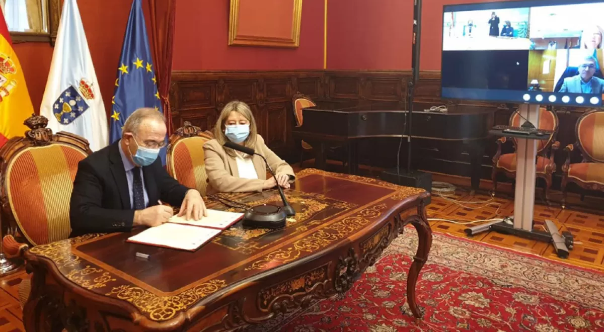 Suscrito el convenio para la ejecución y explotación de la nueva depuradora de Silvouta