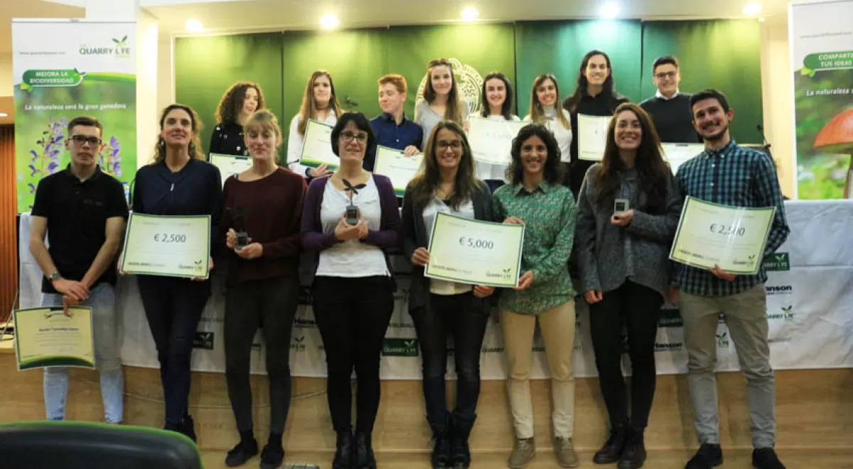 HeidelbergCement Hispania entrega los premios del concurso \"The Quarry Life Award 2018\"