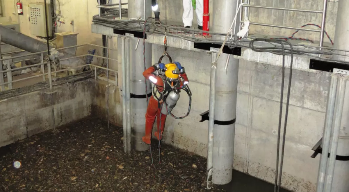 Operación de mantenimiento en la depuradora La Ranilla: un trabajo en condiciones extremas