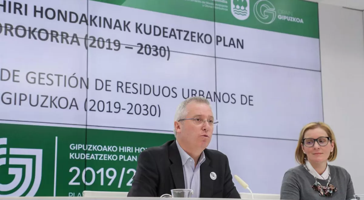 Luz verde al nuevo Plan Integral de Gestión de Residuos Urbanos de Gipuzkoa