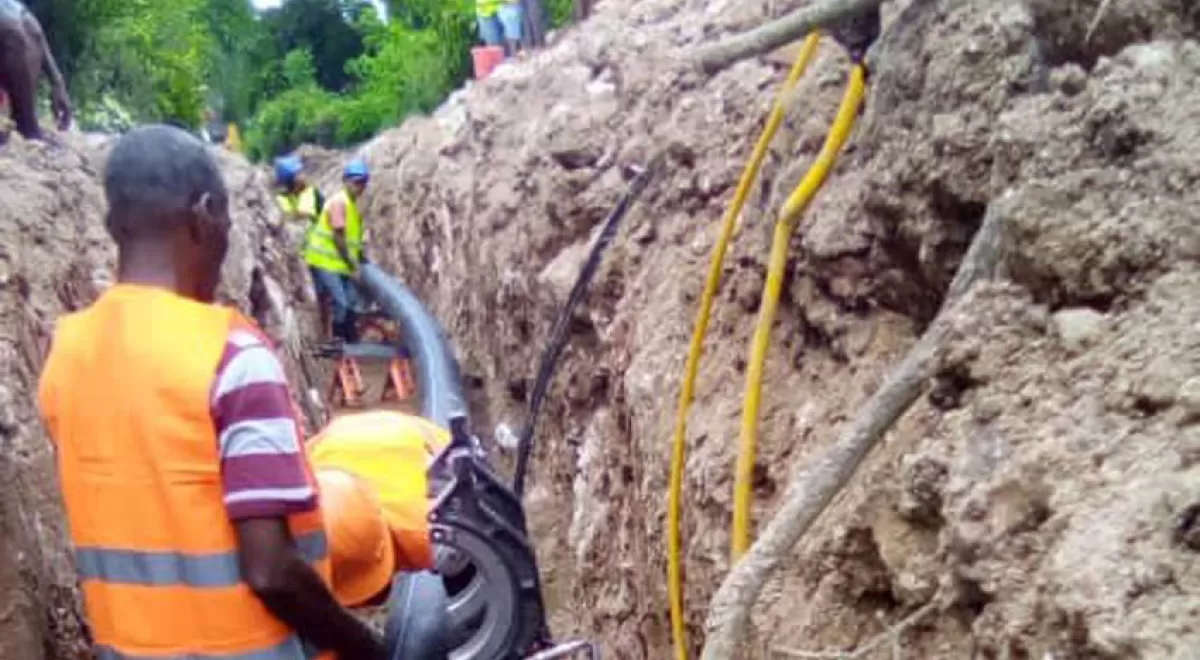 Incatema inicia la construcción del depósito de hormigón y montaje de tuberías de L’Azile en Haití