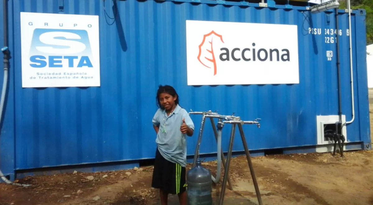 ACCIONA garantiza el suministro de agua potable en la Comunidad Wiwa de Seyamake en Colombia