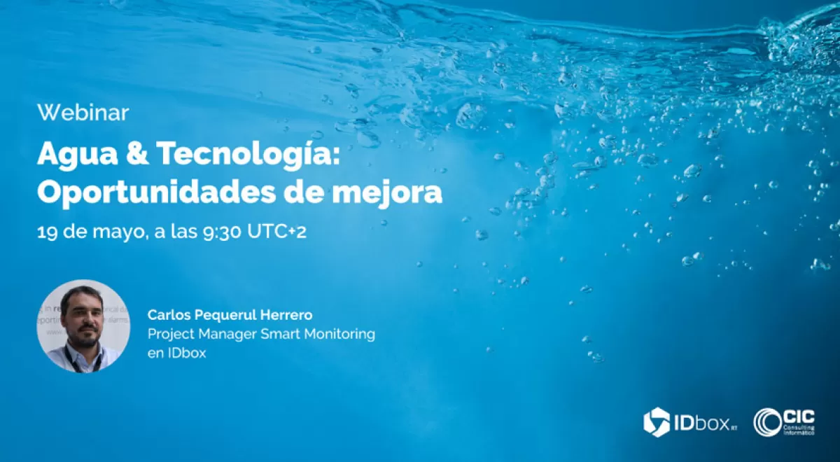 "Agua & Tecnología: Oportunidades de Mejora", nuevo webinar de CIC Consulting Informático