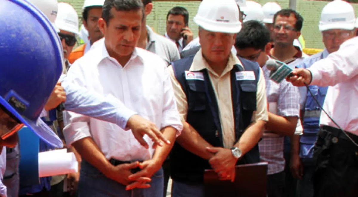 Ollanta Humala supervisa los avances del proyecto Lima Norte que suponen más de 500 millones de euros de inversión