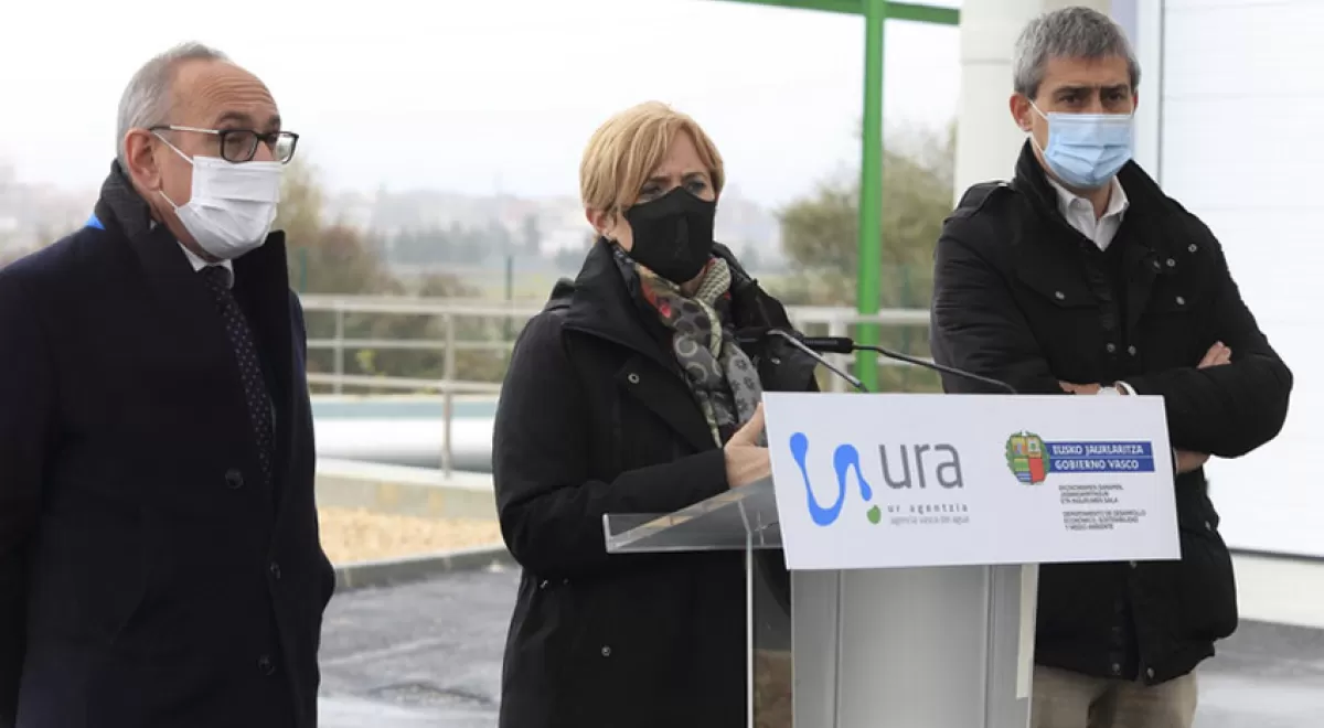 La nueva depuradora de Agurain asegura el buen estado ecológico de las aguas del Zadorra