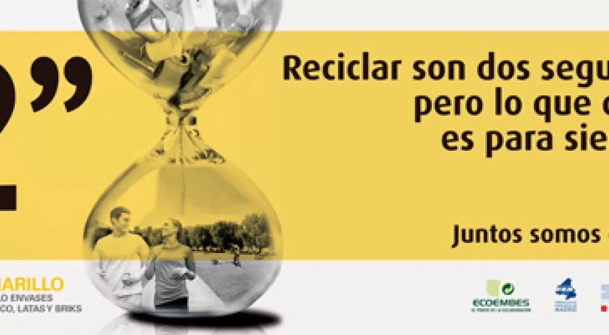 "Dos segundos", la nueva campaña de sensibilización sobre el reciclaje de la Comunidad de Madrid y Ecoembes