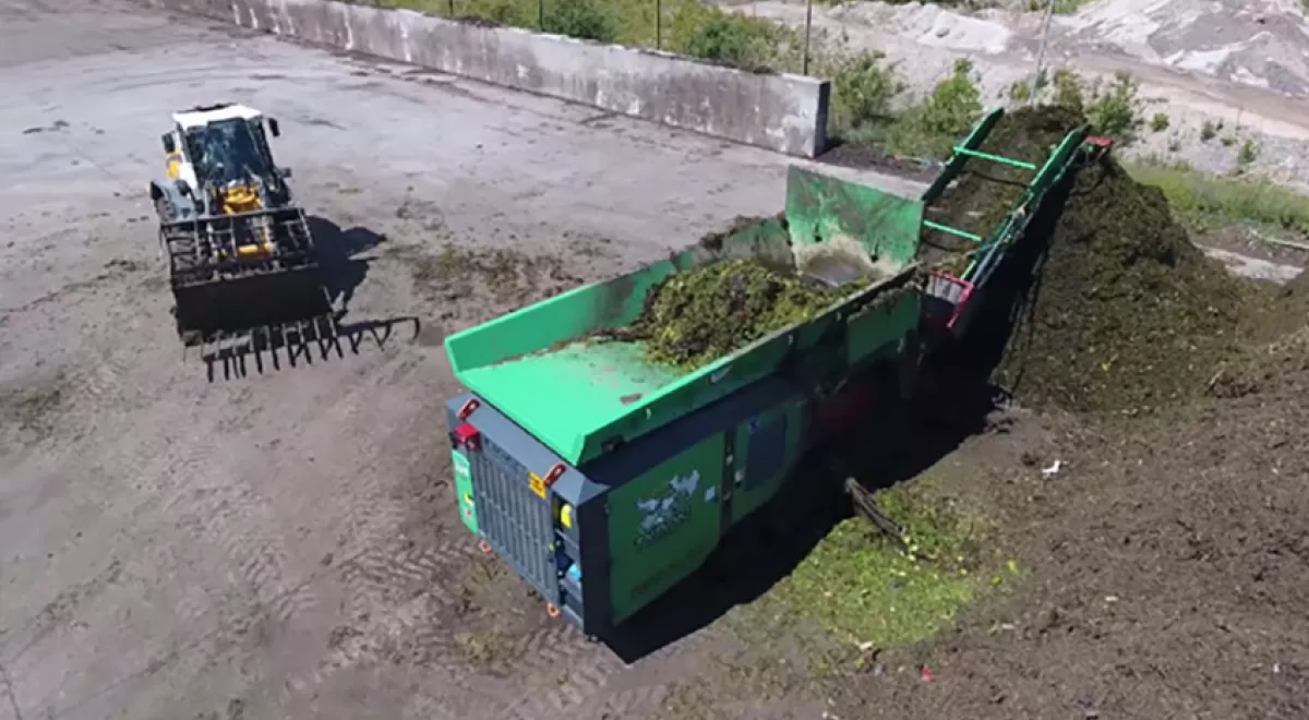 Trituración de residuos verdes con HAAS TYRON