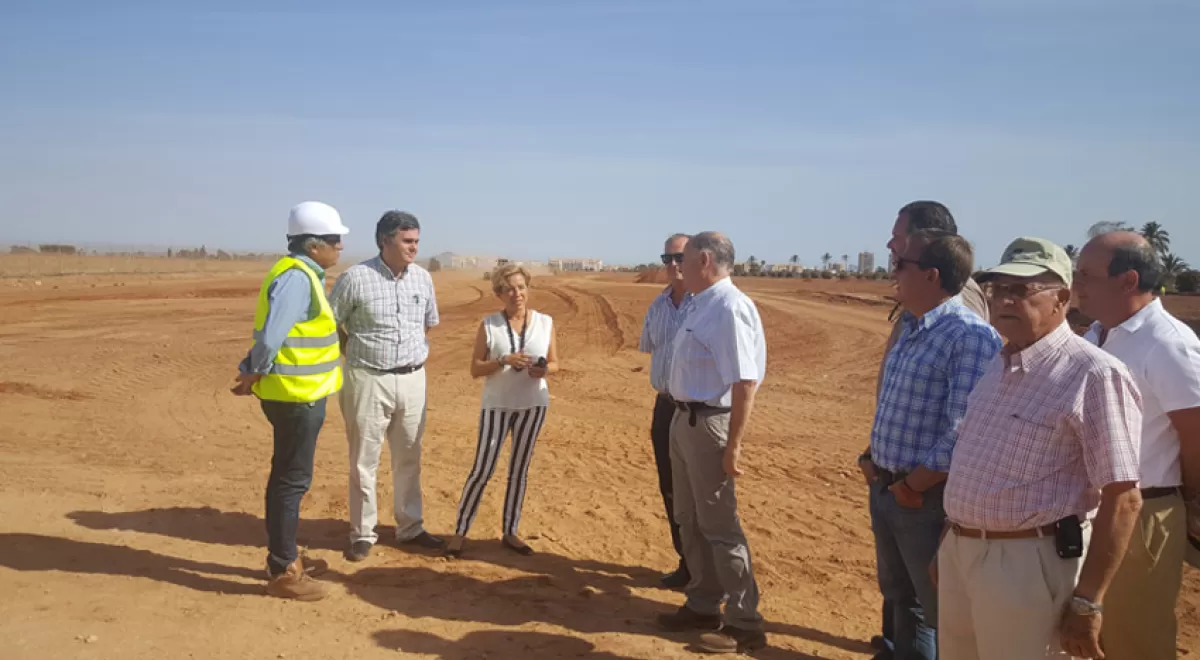 Comienzan las obras de dos balsas en la zona sur del Mar Menor para evitar inundaciones