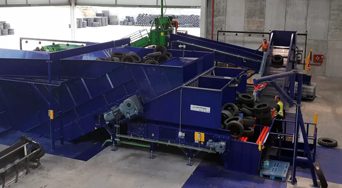 Sertego mejora la recuperación de neumáticos con la ampliación de sus instalaciones de Lalín