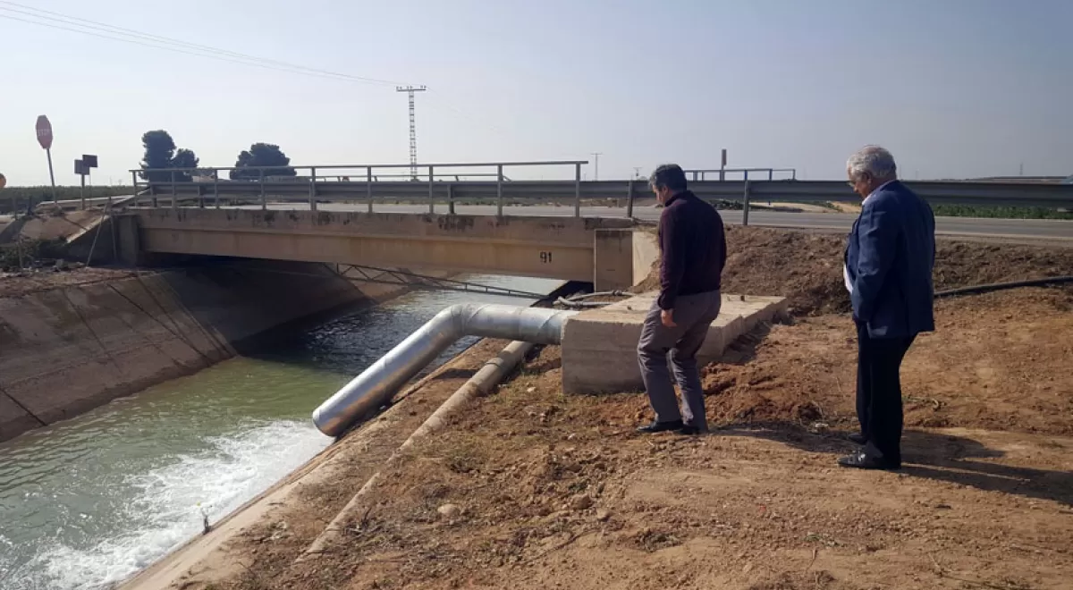 Los regantes del campo de Cartagena ya reciben agua de la Desaladora de Escombreras