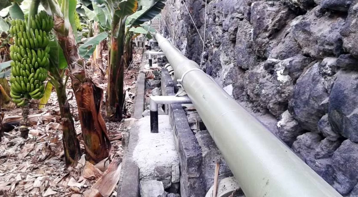 Saint-Gobain PAM España participa en la mejora de la red de riego de Tazacorte