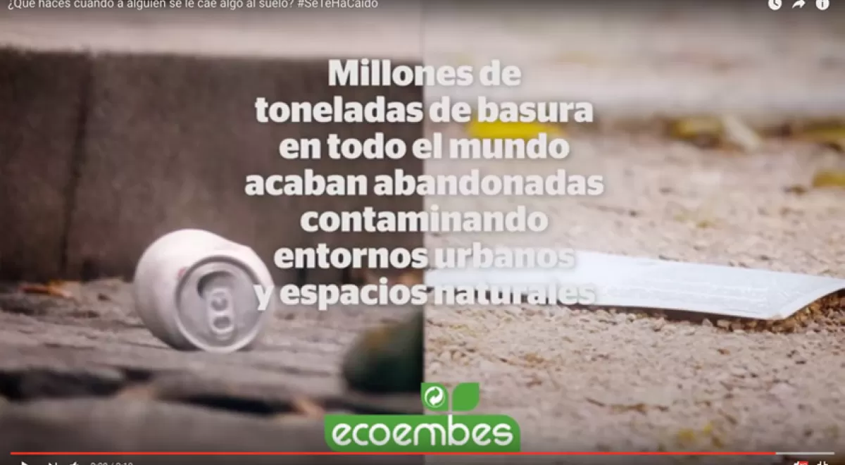 Ecoembes lanza la campaña ¡Se te ha caído! para concienciar sobre el abandono de residuos