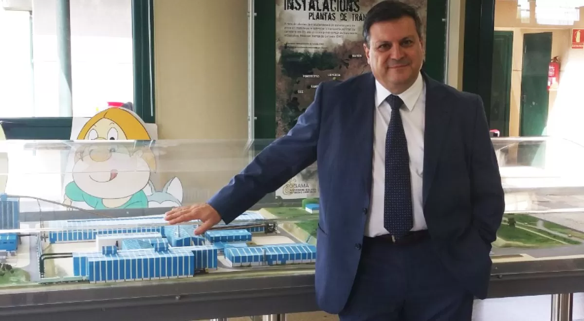 Isidro García Téllez explica el proceso de ampliación del complejo medioambiental de Sogama