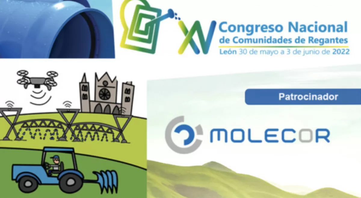 Las soluciones Molecor estarán presentes en el XV Congreso de Comunidades de Regantes