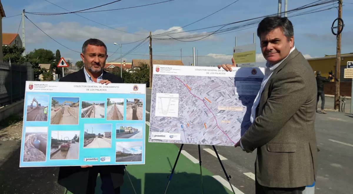 Las pedanías de la huerta de Lorca se conectarán al sistema de saneamiento y depuración regional