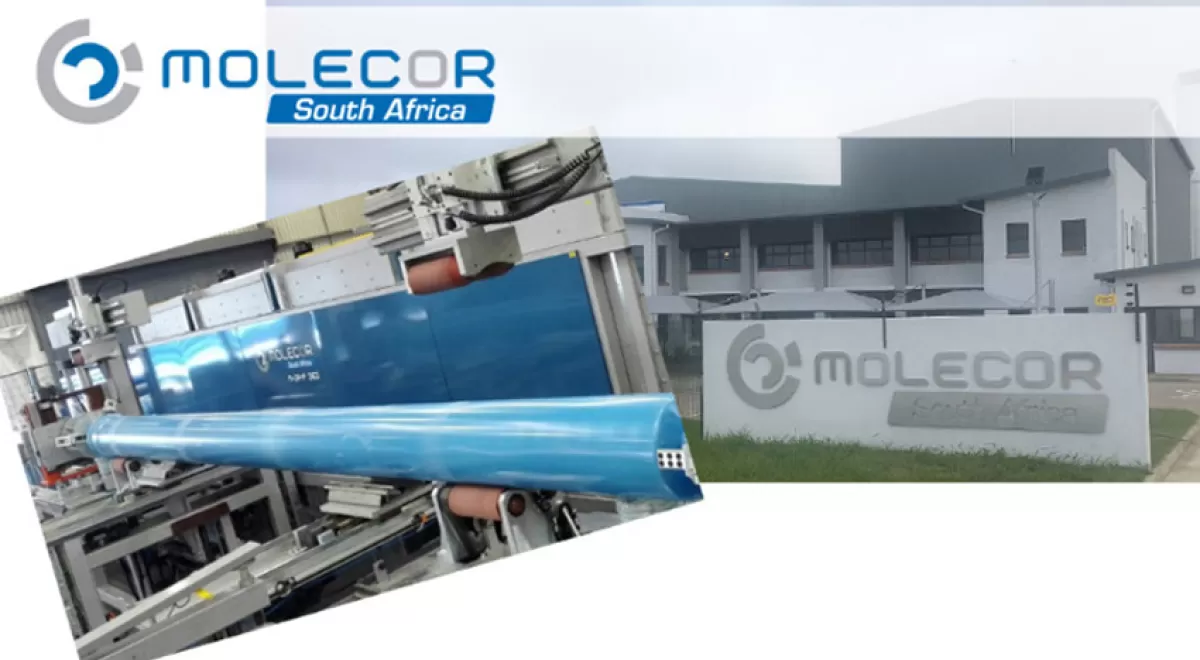 Molecor amplía la capacidad de producción de tuberías de PVC-O en Sudáfrica