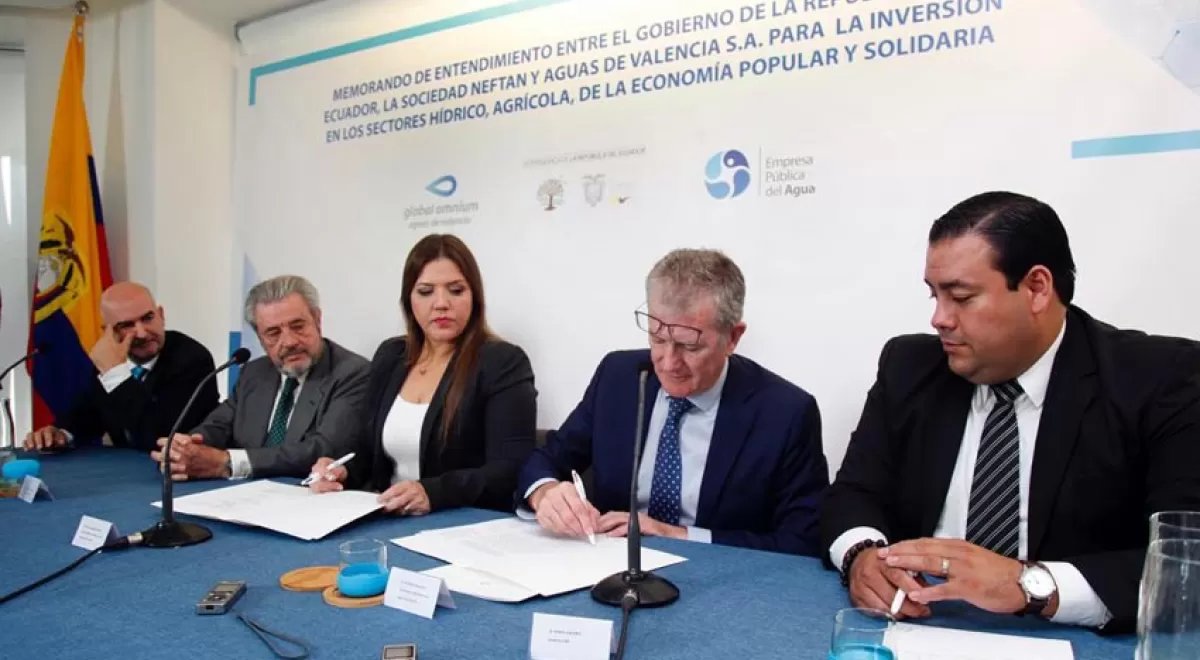 Global Omnium y el Gobierno de Ecuador crearán una empresa mixta para desarrollar obras hidráulicas