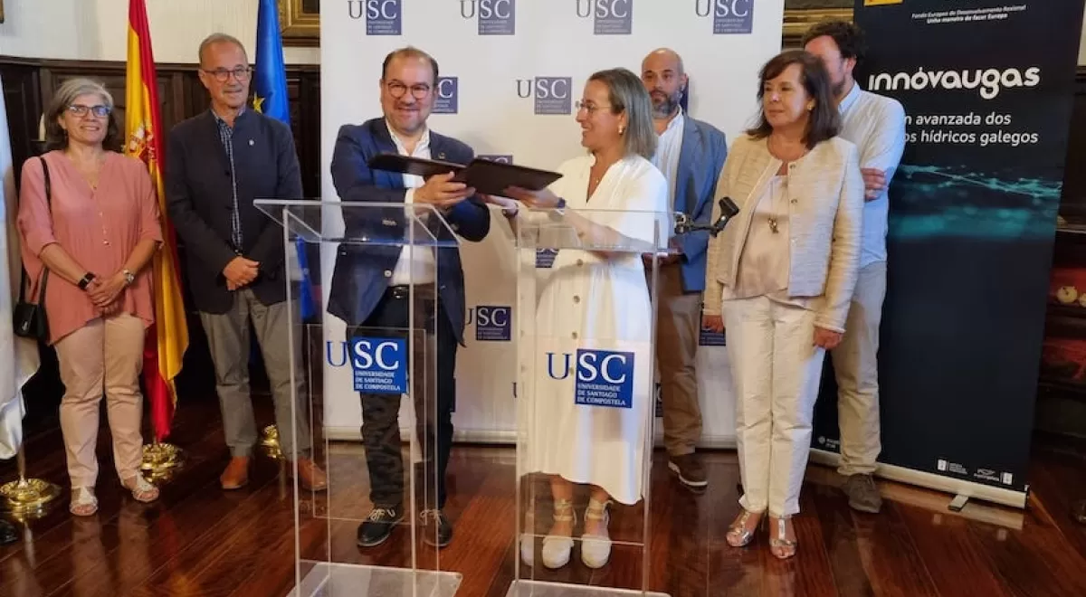 Augas de Galicia y la USC colaborarán para impulsar la circularidad en las depuradoras