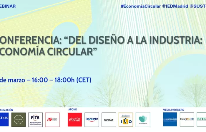 SUST4IN junto al IED celebrarán un evento sobre economía circular y diseño el 3 de marzo