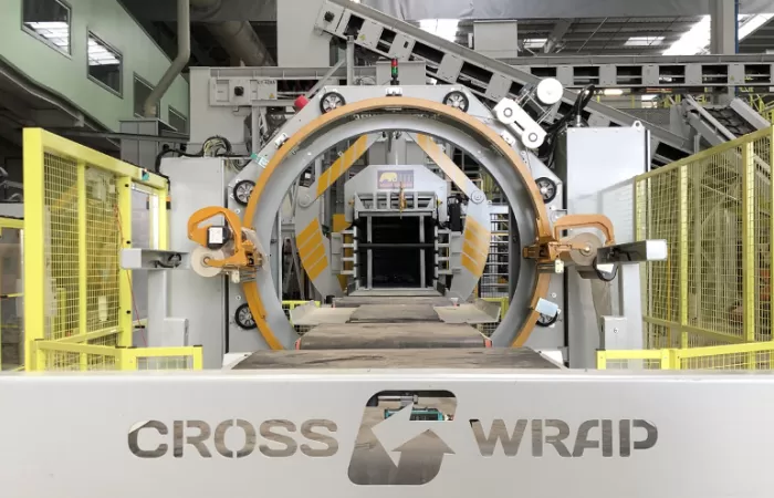 Embaladoras Cross Wrap: la solución segura para la gestión de residuos en plantas de reciclaje