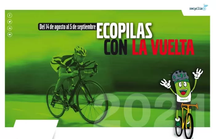 Ecopilas prevé recoger 2.000 kilos de pilas usadas durante la Vuelta a España